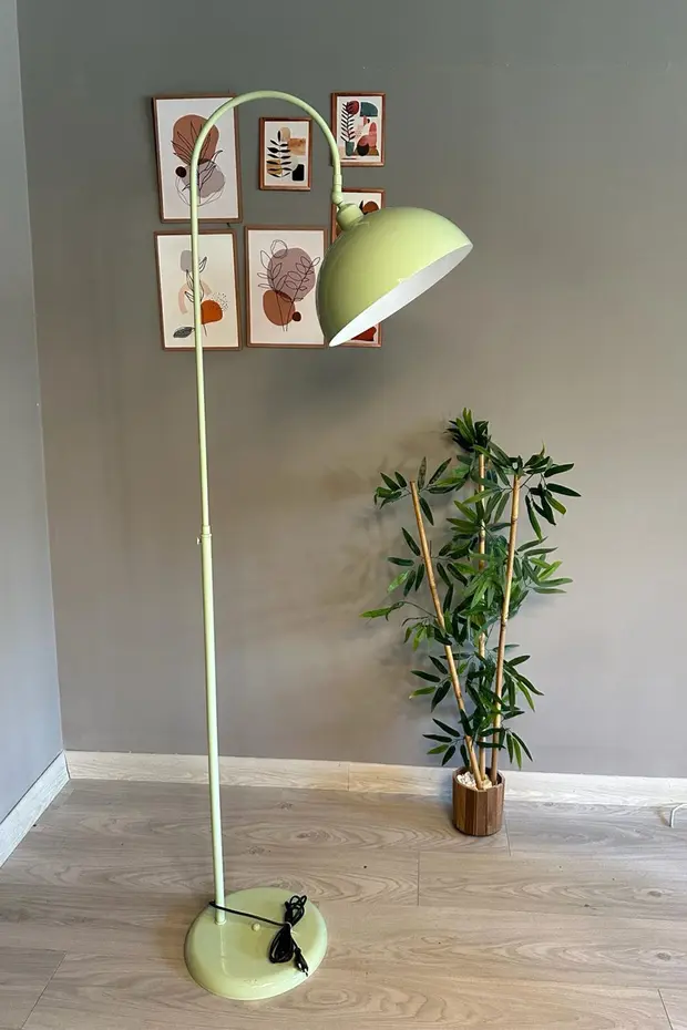 Dimmerli Işığı Ayarlanabilen Işığı Artırılıp Azaltılabilen Mint Hareketli Başlık Metal Lambader Dimmerli Işığı Ayarlanabilen Işığı Artırılıp Azaltılabilen Mint Hareketli Başlık Metal Lambader